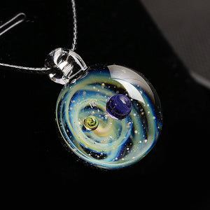 Cosmic Pendant Necklace - Cyberpunk Style