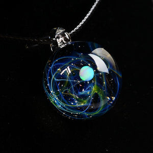 Cosmic Pendant Necklace - Cyberpunk Style