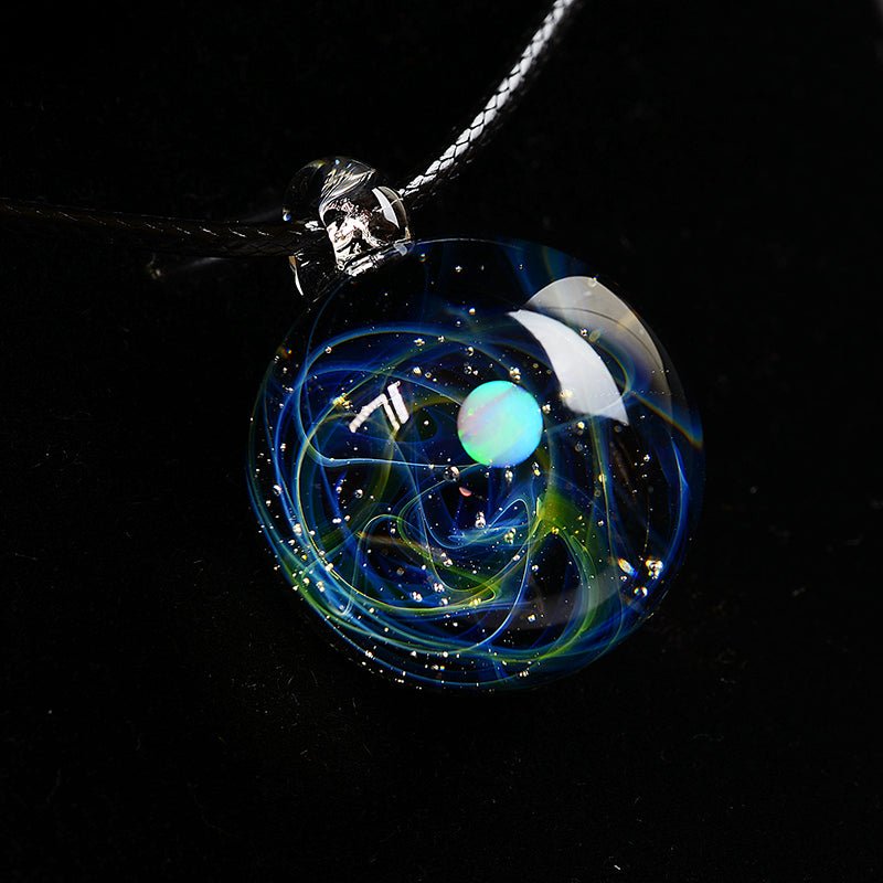 Cosmic Pendant Necklace - Cyberpunk Style