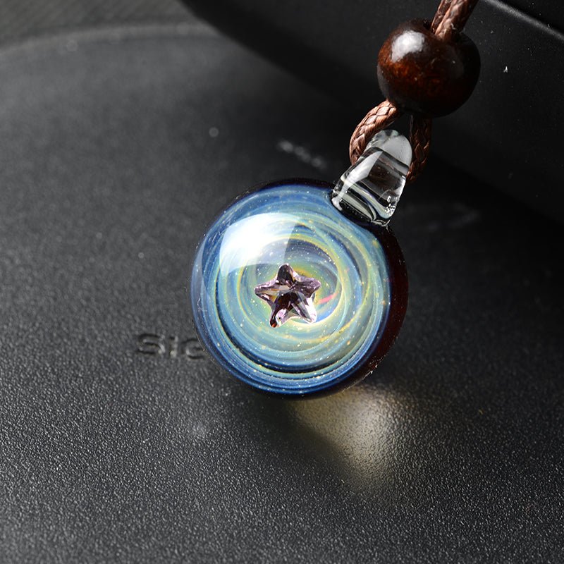 Cosmic Pendant Necklace - Cyberpunk Style