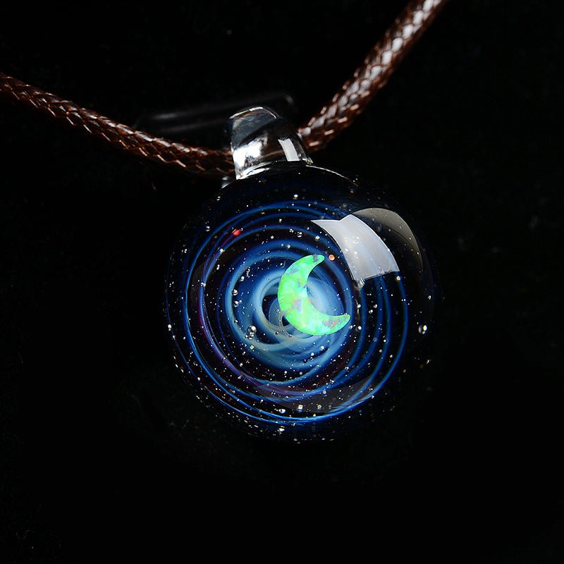 Cosmic Pendant Necklace - Cyberpunk Style