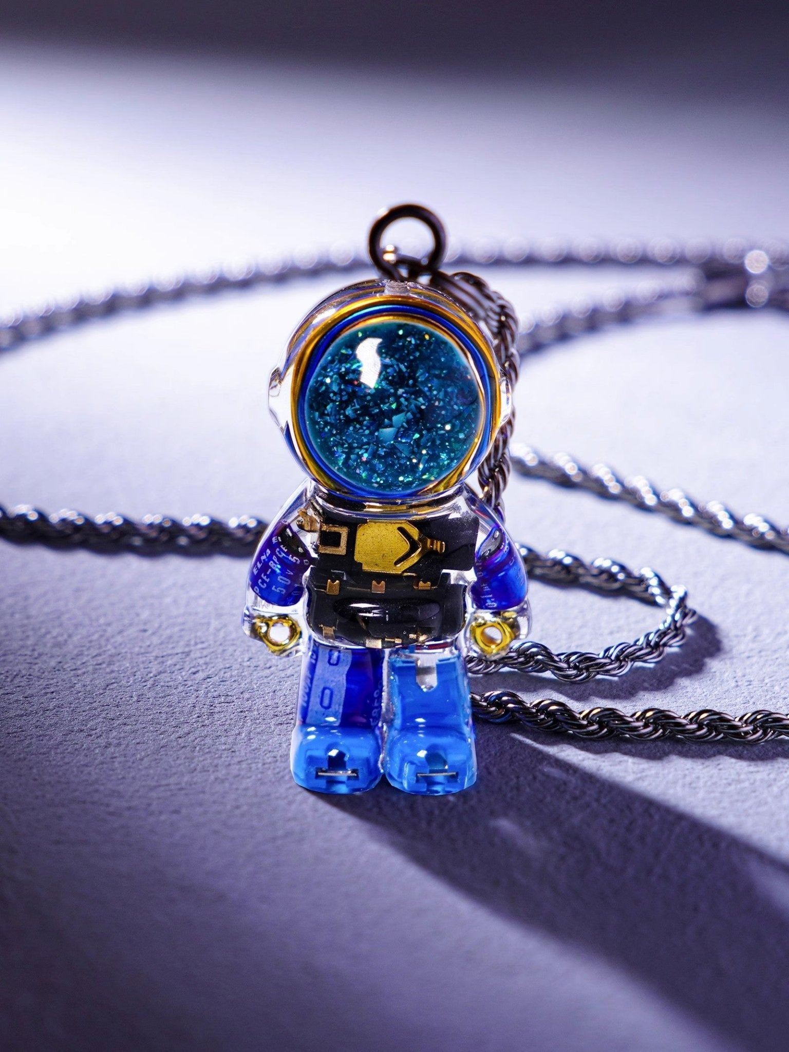 Cyberpunk Astronaut Necklace | Space - Theme Pendant for Bold Looks - Cyberpunk Style