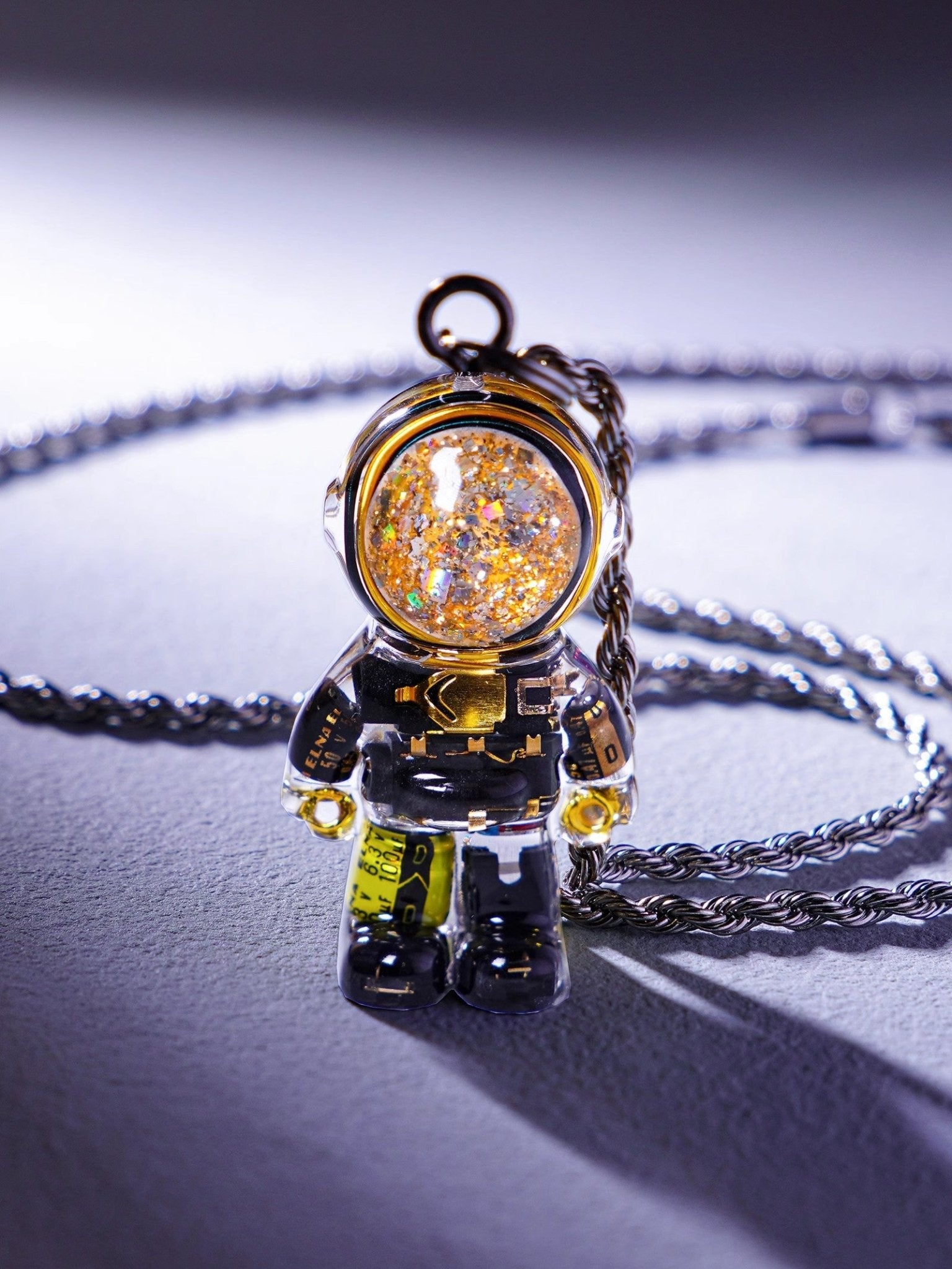 Cyberpunk Astronaut Necklace | Space - Theme Pendant for Bold Looks - Cyberpunk Style