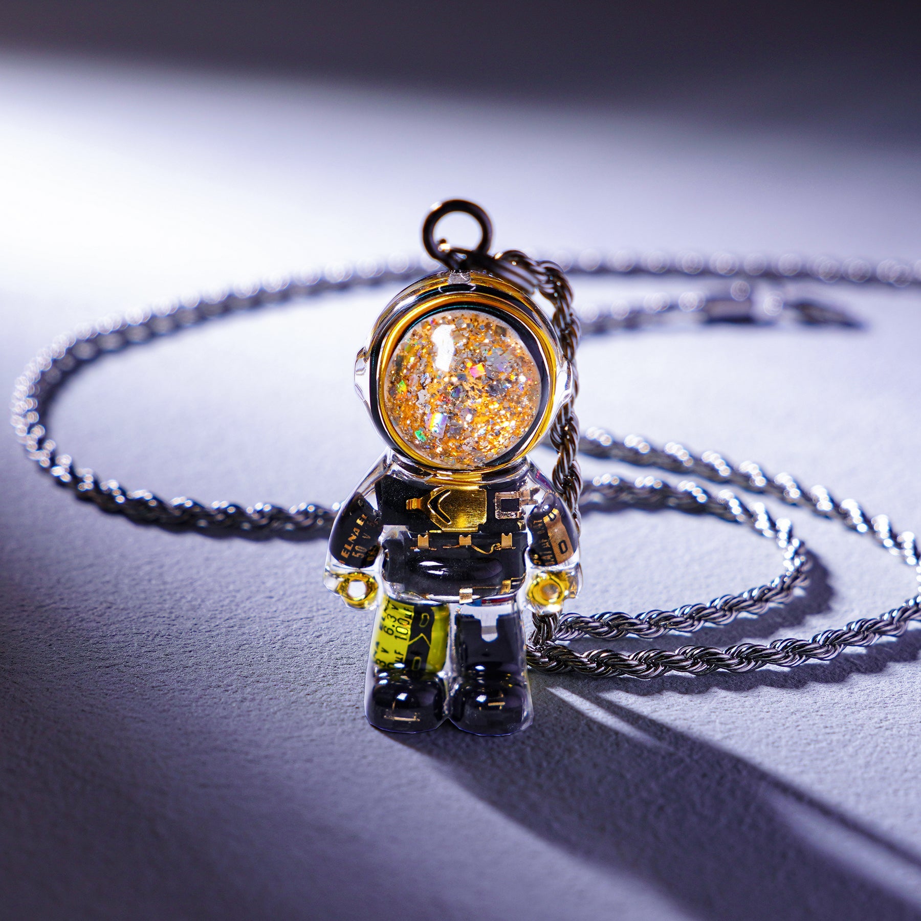 Cyberpunk Astronaut Necklace | Space - Theme Pendant for Bold Looks - Cyberpunk Style