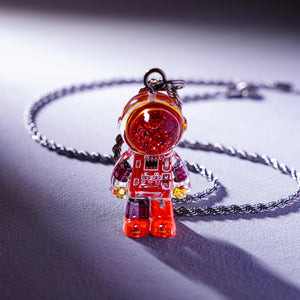 Cyberpunk Astronaut Necklace | Space - Theme Pendant for Bold Looks - Cyberpunk Style