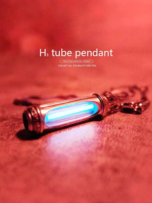 H3 Tube Pendant – Handcrafted Cyberpunk Jewelry with Lighthouse Glow - Cyberpunk Style