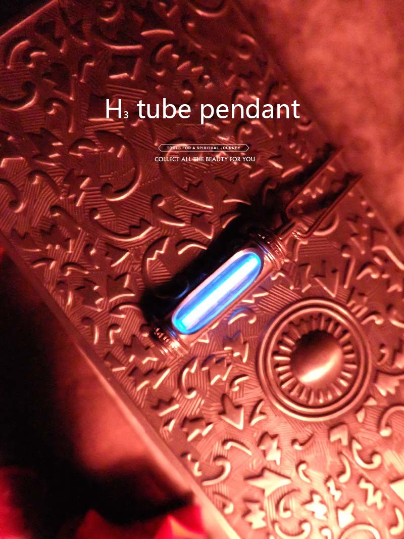 H3 Tube Pendant – Handcrafted Cyberpunk Jewelry with Lighthouse Glow - Cyberpunk Style