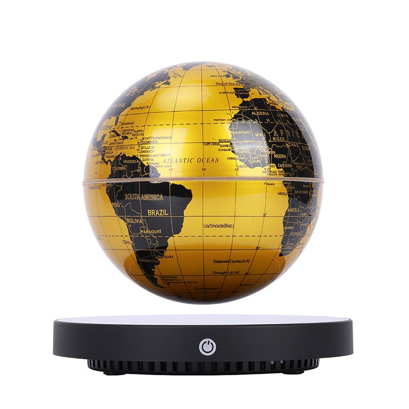 Magnetic Levitation Earth Night Light – Warm Glow, Waterproof, HD Map - Cyberpunk Style