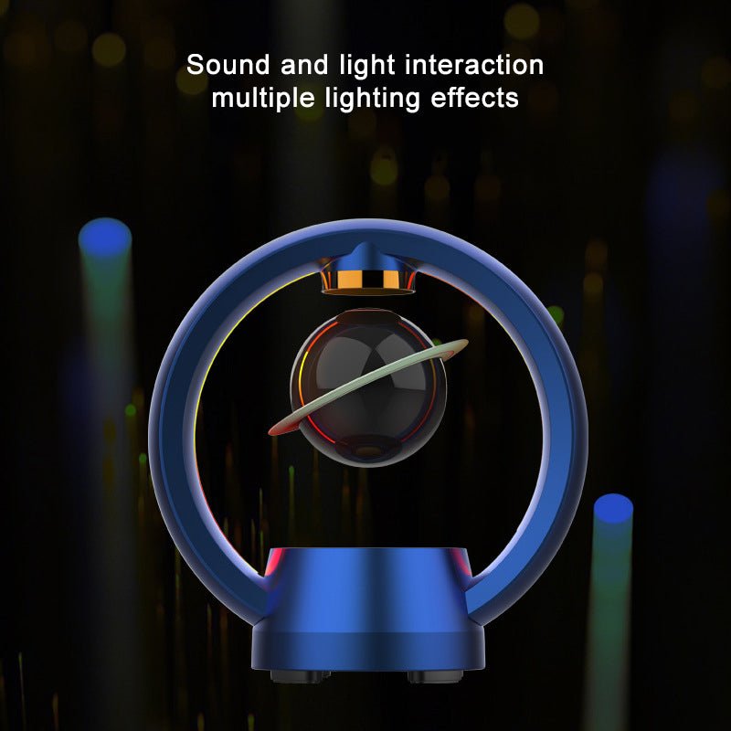 Magnetic Levitation Planet Bluetooth Speaker – RGB Lights & Premium Sound - Cyberpunk Style