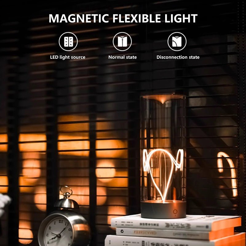 Quantum Line Lamp – Flexible Design, Touch Switch, Soft Glow, Futuristic Decor - Cyberpunk Style