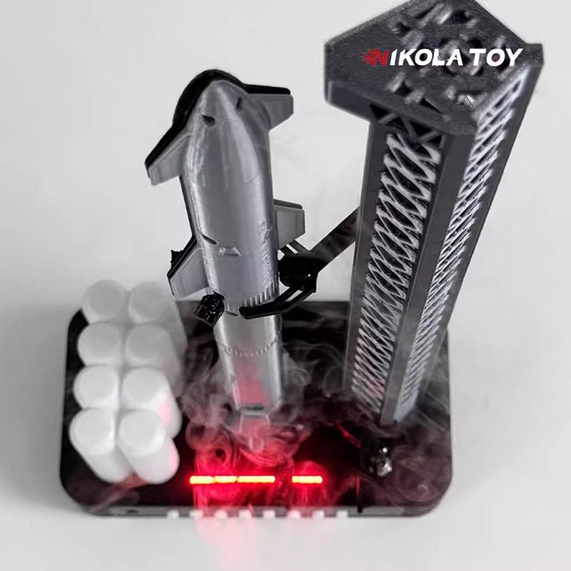 Rocket Humidifier – LED Lights & 1:200 Rocket Model, Futuristic Design - Cyberpunk Style