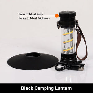 Spiral Camping Lamp – Waterproof, Cyberpunk Style with Rain Cover - Cyberpunk Style