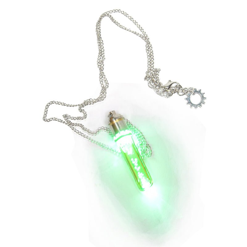 Star Abyss Pendant – Cyberpunk Jewelry with Amber Glow - Cyberpunk Style