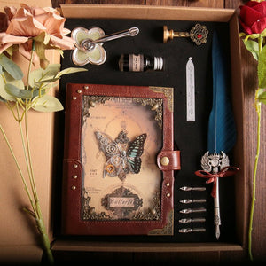 Steampunk Butterfly Notebook – Handmade with Gears & Wings - Cyberpunk Style