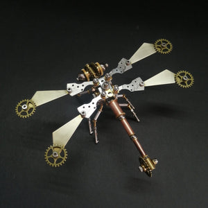 Steampunk Dragonfly – DIY Metal Assembly Kit with 5 Unique Designs - Cyberpunk Style