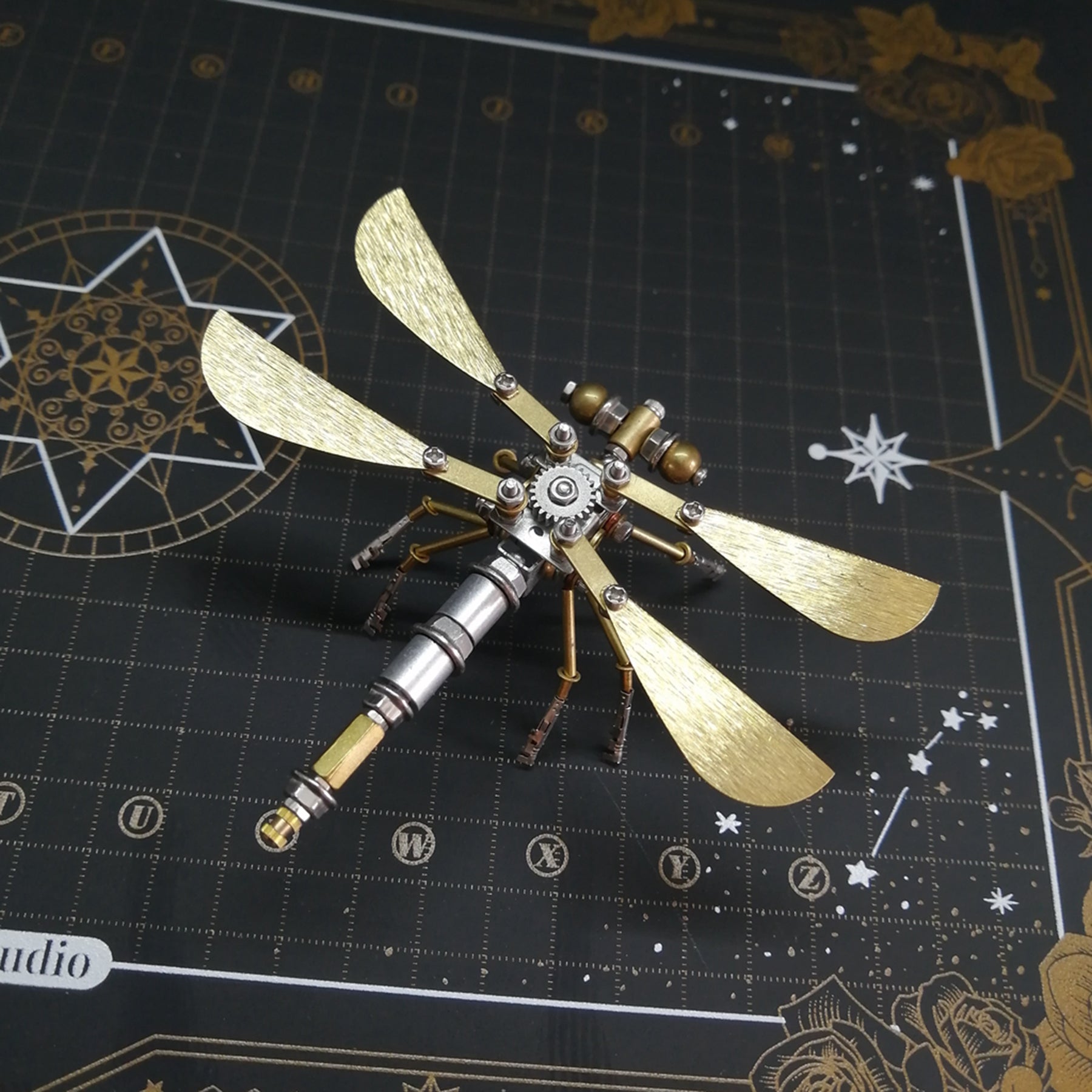 Steampunk Dragonfly – DIY Metal Assembly Kit with 5 Unique Designs - Cyberpunk Style