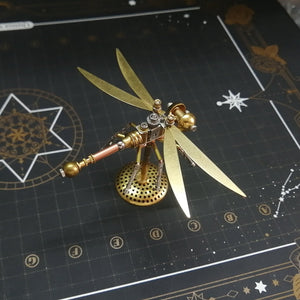 Steampunk Dragonfly – DIY Metal Assembly Kit with 5 Unique Designs - Cyberpunk Style