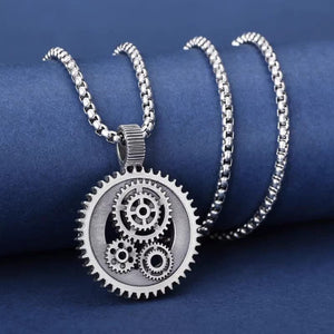 Steampunk Gear Necklace - Unique Gear - Inspired Design - Cyberpunk Style