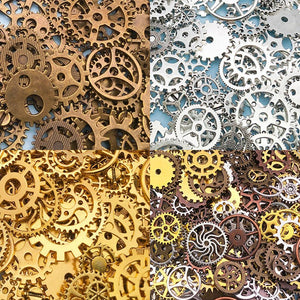 Steampunk Gears – Wholesale Mixed Colors in Antique Bronze, Silver, and Gold - Cyberpunk Style