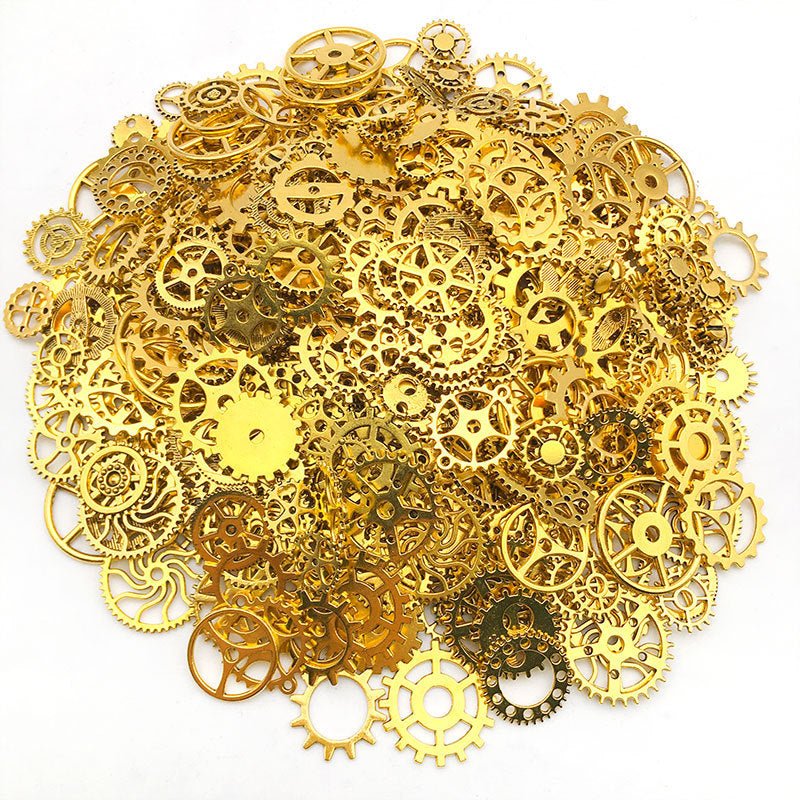 Steampunk Gears – Wholesale Mixed Colors in Antique Bronze, Silver, and Gold - Cyberpunk Style