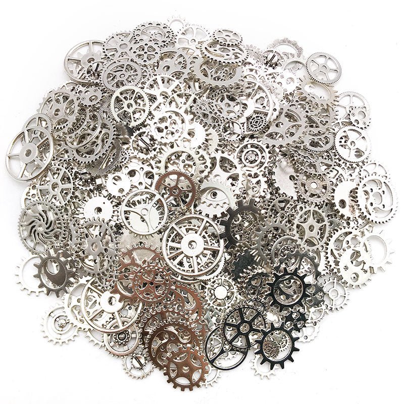 Steampunk Gears – Wholesale Mixed Colors in Antique Bronze, Silver, and Gold - Cyberpunk Style