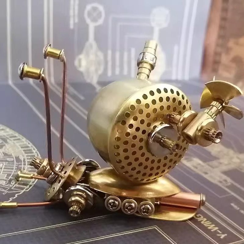 steampunk l snail – Handmade Alloy Desk Ornament in Steampunk Style - Cyberpunk Style