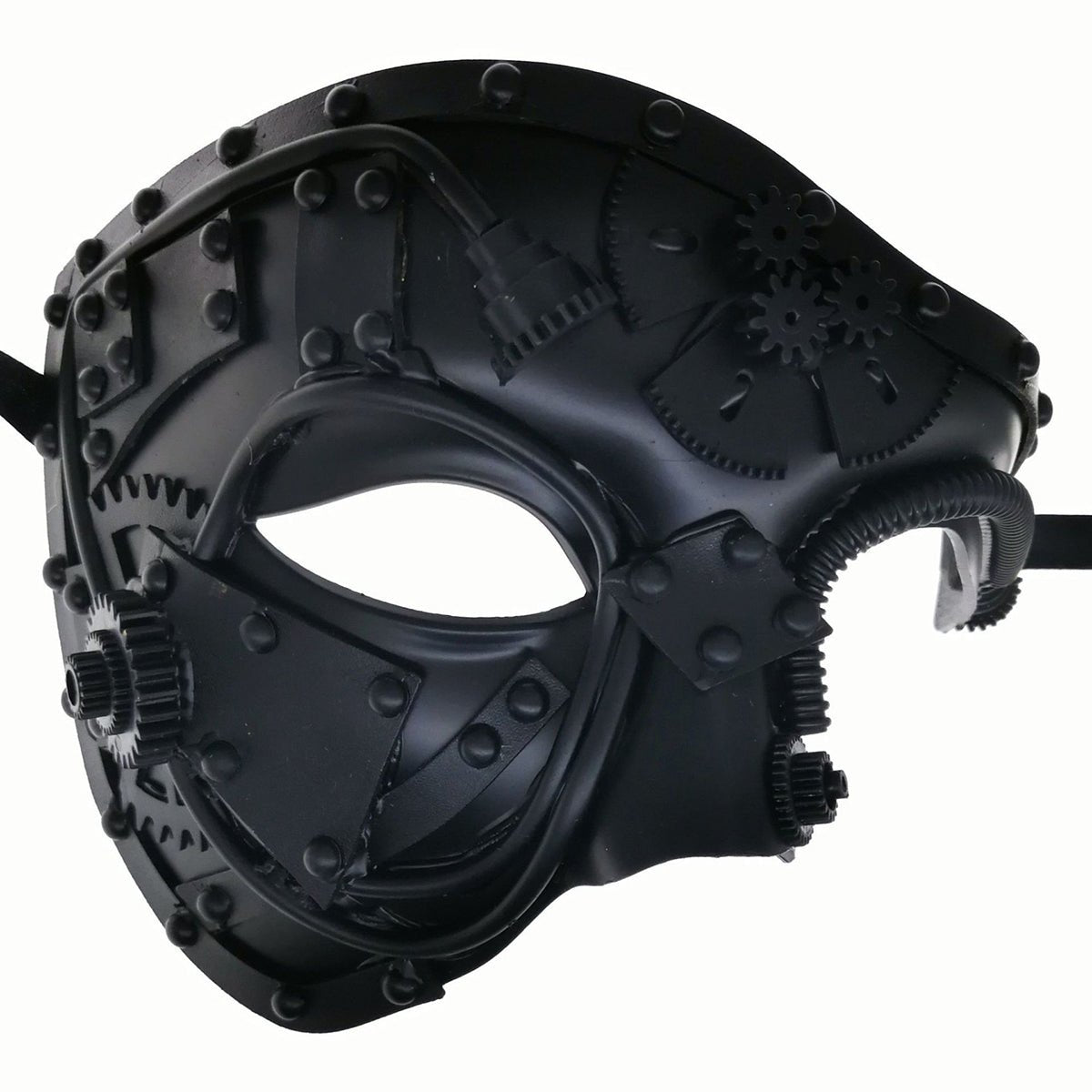 Steampunk Mask – Retro Mechanical Half Face Mask for Cosplay and Parties - Cyberpunk Style