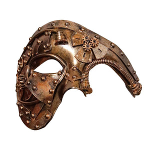 Steampunk Mask – Retro Mechanical Half Face Mask for Cosplay and Parties - Cyberpunk Style